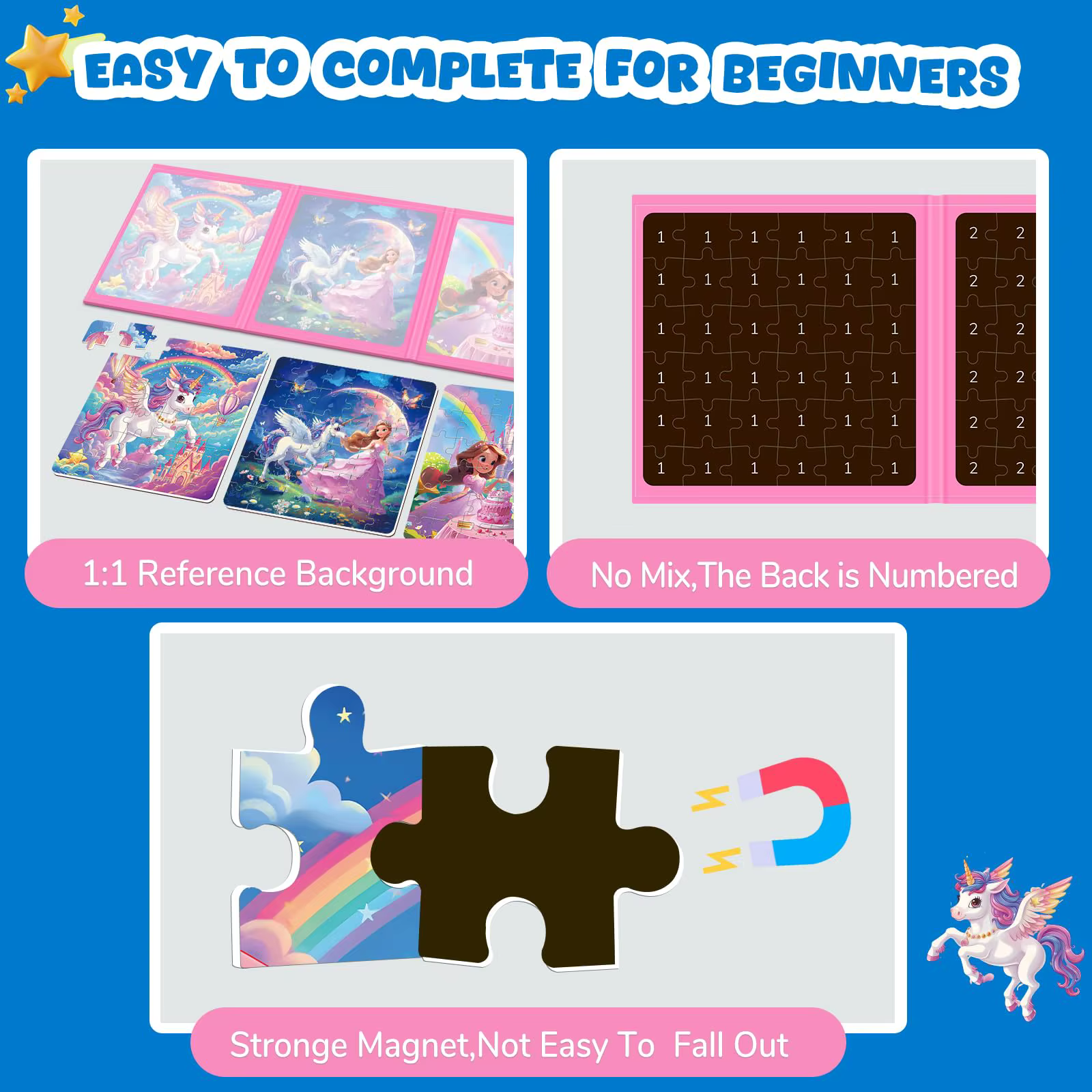 Magnetic Unicorn Puzzle – Dinosaur