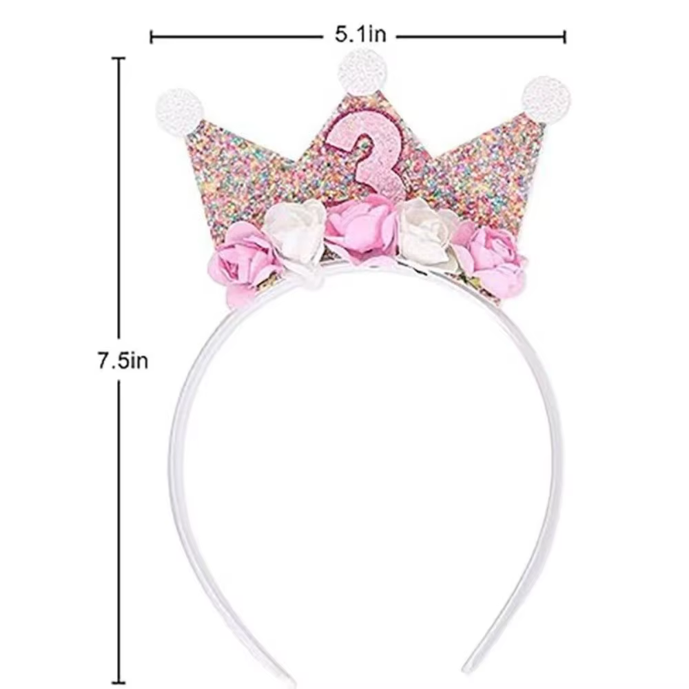 Sparkle Flower Crown Headband