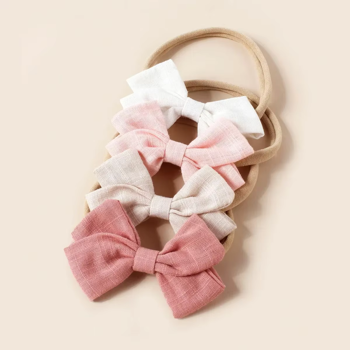 Soft Bow Headband Set