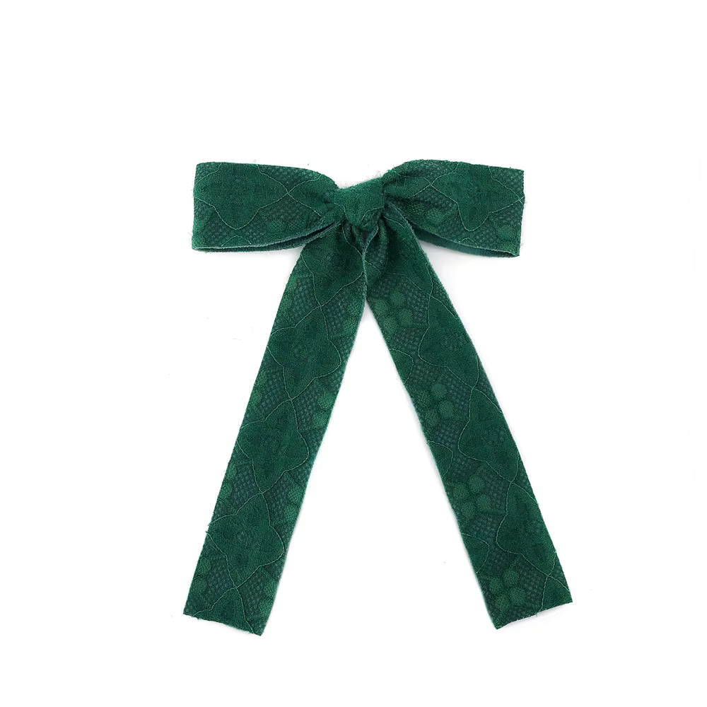 Plush Lace Hair Bow Clips Large Hair Clip
