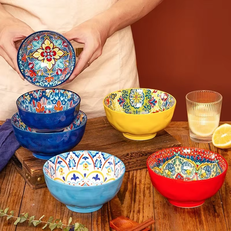 Retro Ceramic Topping Bowl