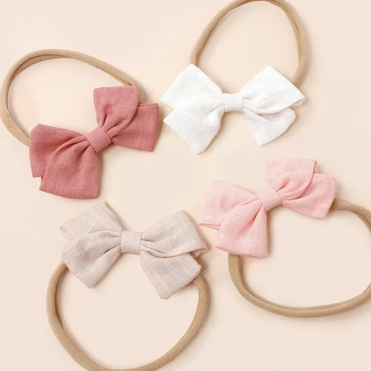 Soft Bow Headband Set