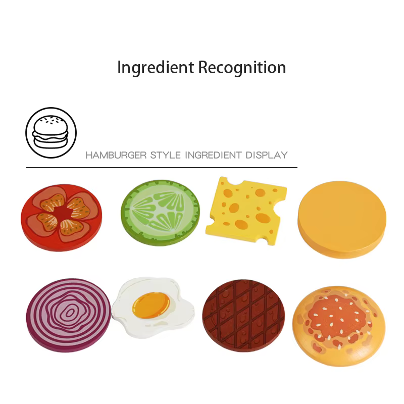 Wooden Play Food – Burger Stack – Burger