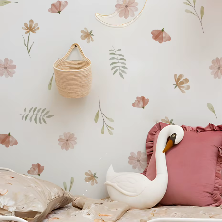 Watercolour Flowers Wall Decals