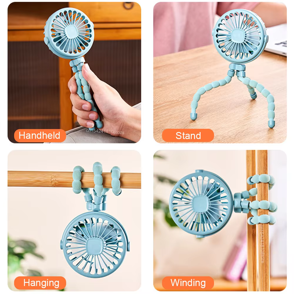 Clip-On Pram Fan – USB Rechargeable