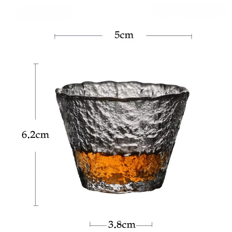 Gold Rim Glass Teacups