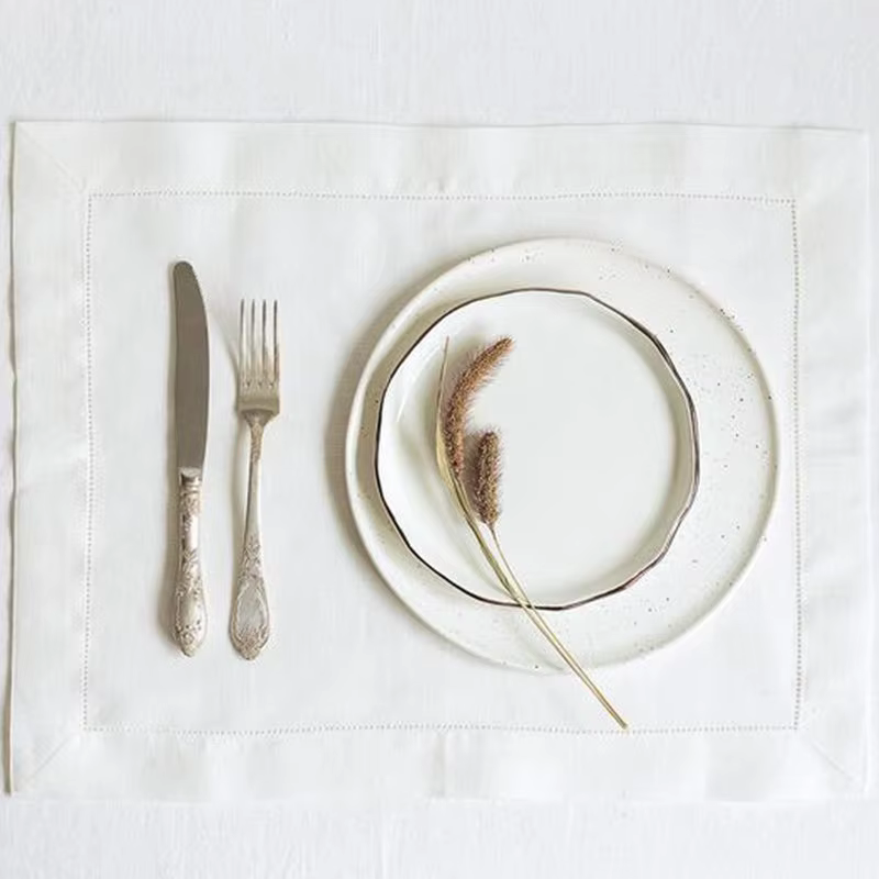 White Hemstitch Lace Napkins