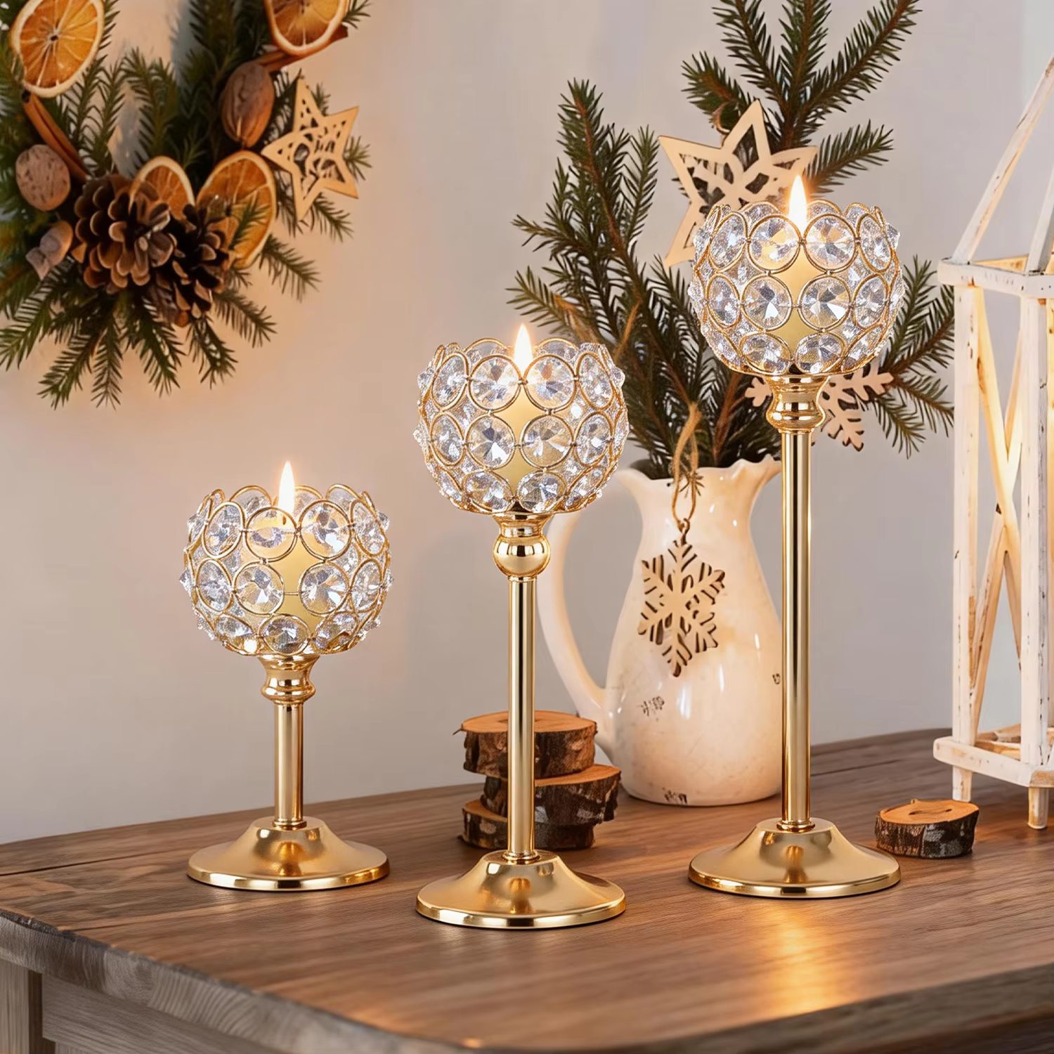 Glass Tealight Candle Holder