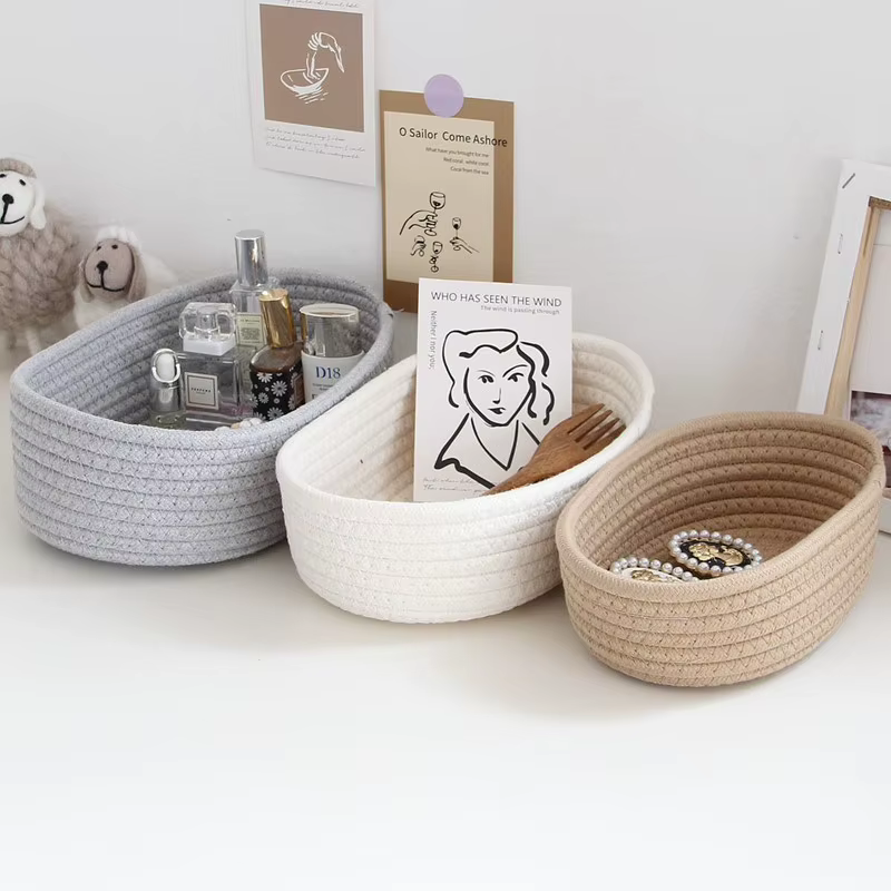 Woven Cotton Rope Storage Basket – Lilvelle Baby Corner find