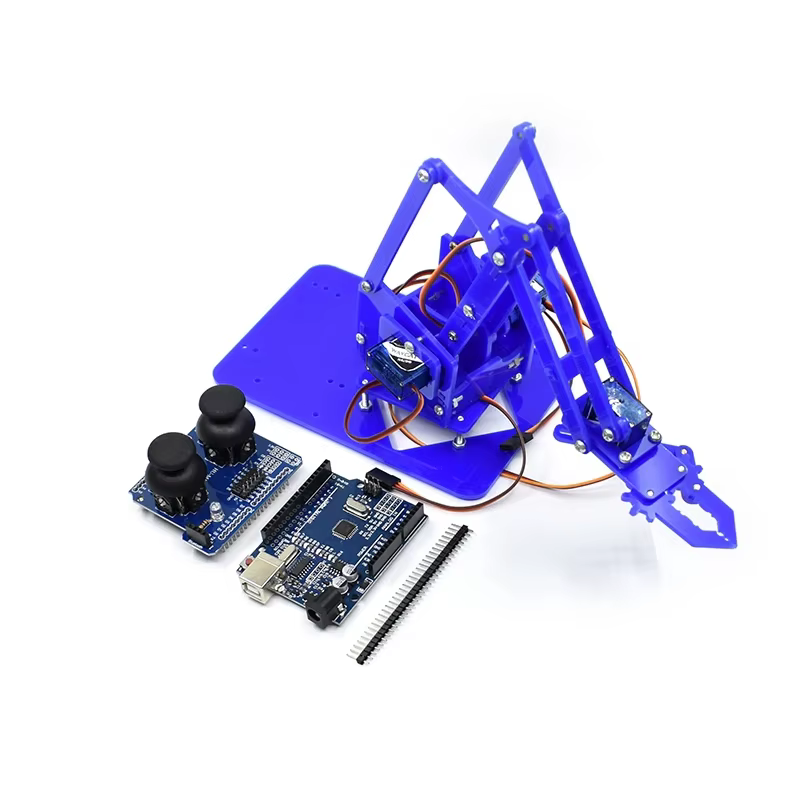 SG90 MG90S 4 DOF Unassembly Acrylic Mechanical Arm