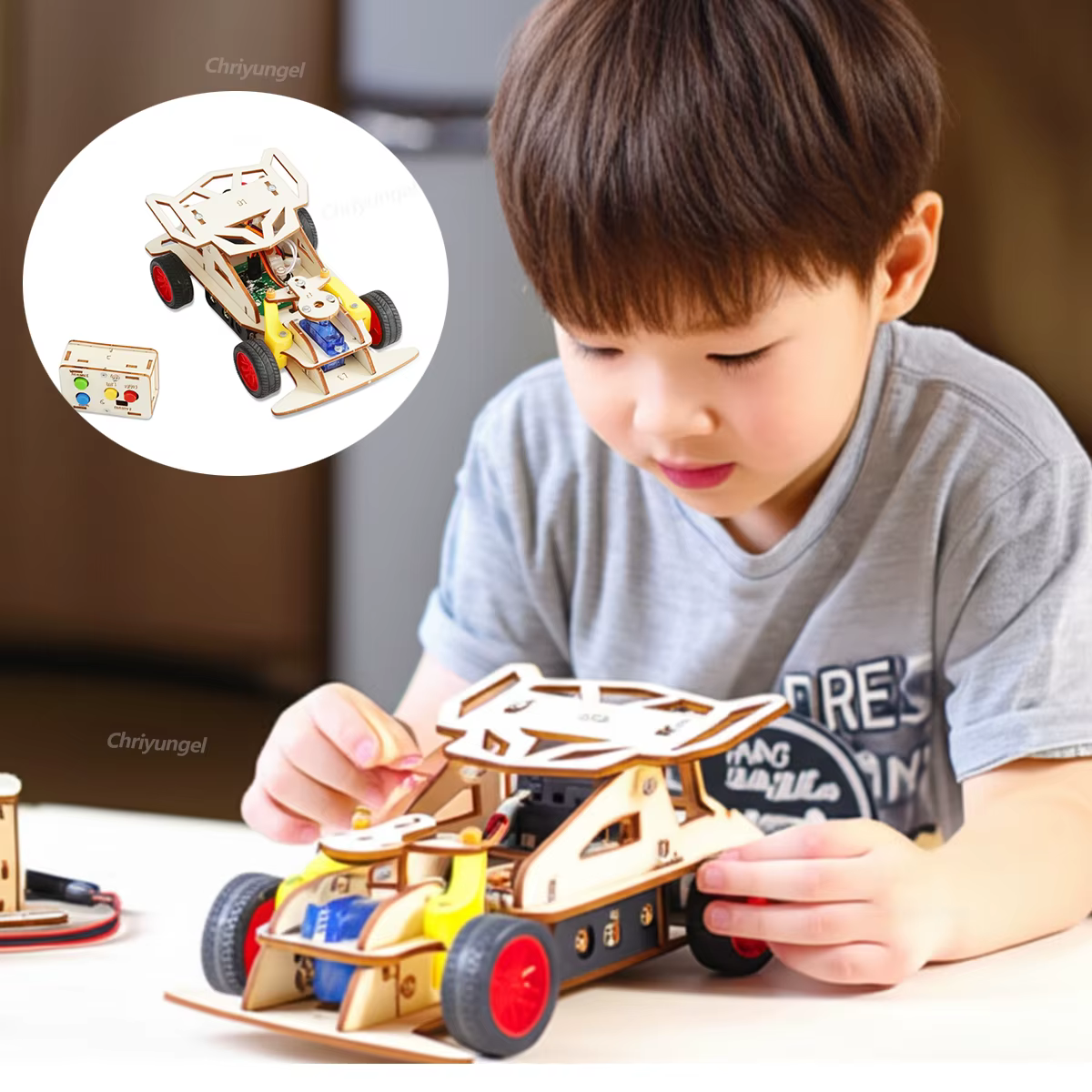 Build-Your-Own Wooden RC Car – Simple Version