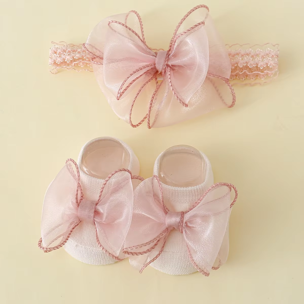 Lace Bow Headband & Sock Set
