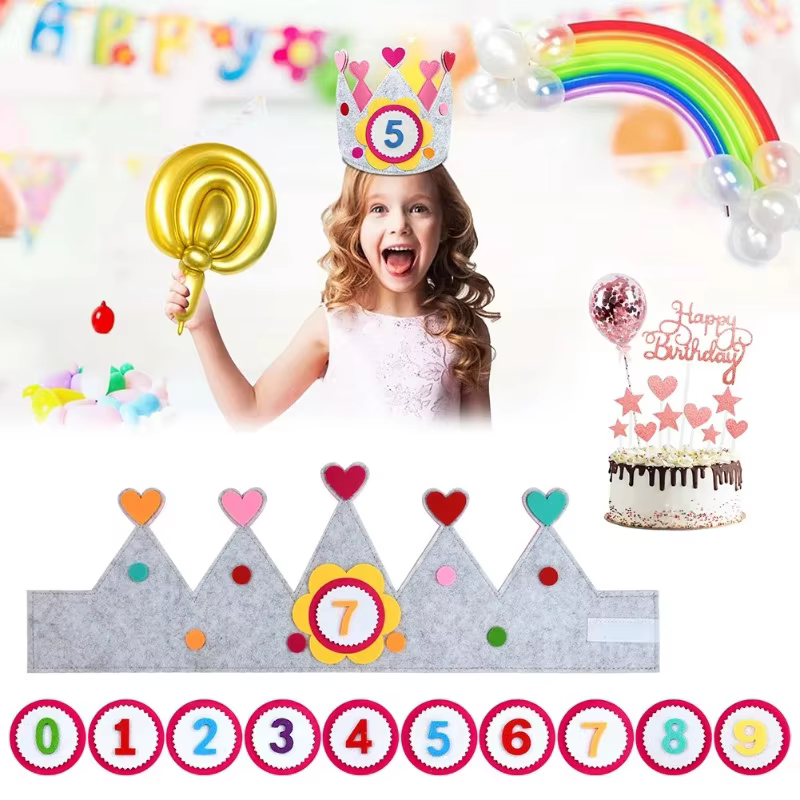 Adjustable Birthday Crown Hat
