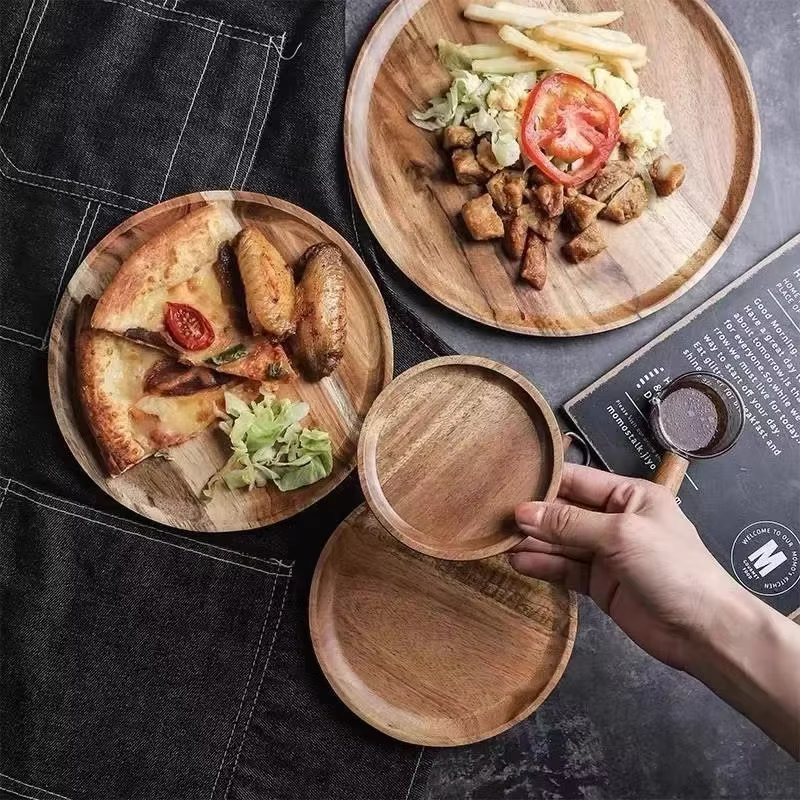 Round Wood Serving Platter