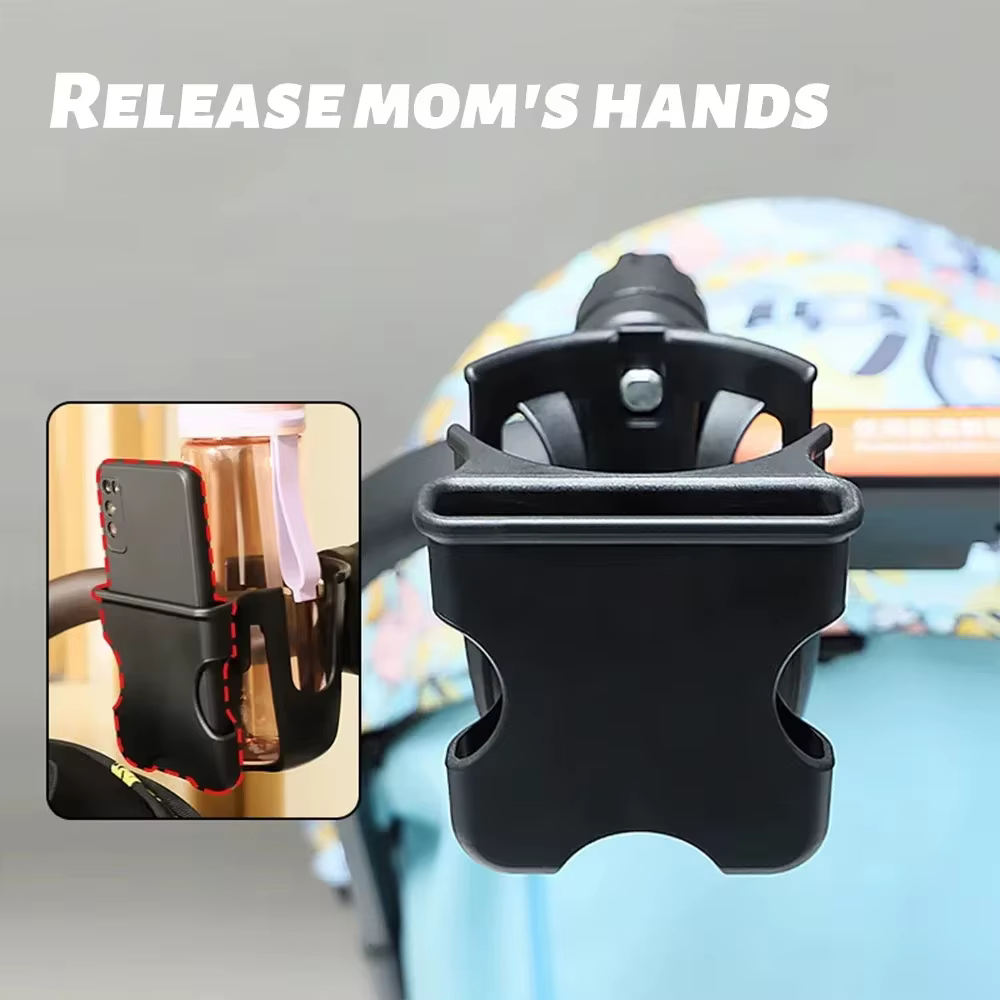 2-in-1 Pram Cup & Phone Holder