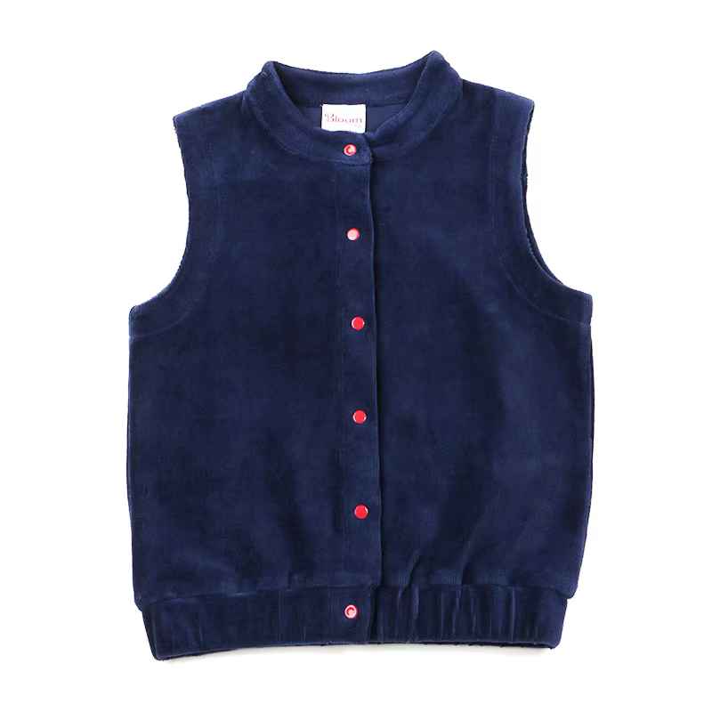 Navy & Red Corduroy Kids' School Vest from Bloom Family Fashion on AliExpress