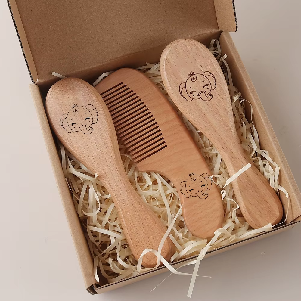 Engraved Brush & Comb Gift Box – Lilvelle Baby Corner find