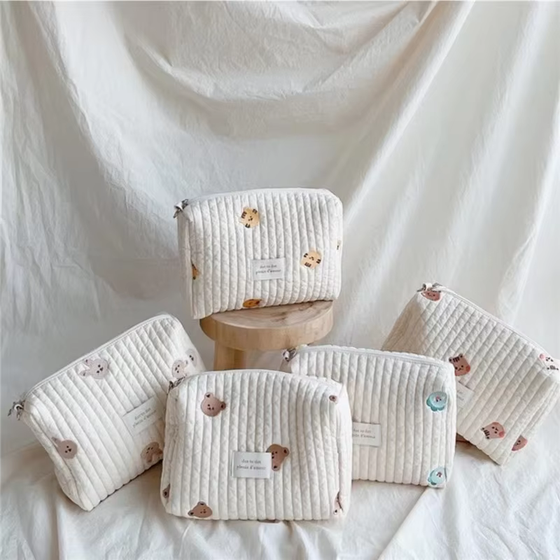 Quilted Embroidered Nappy Caddy – Lilvelle Pram & Buggy Extras find