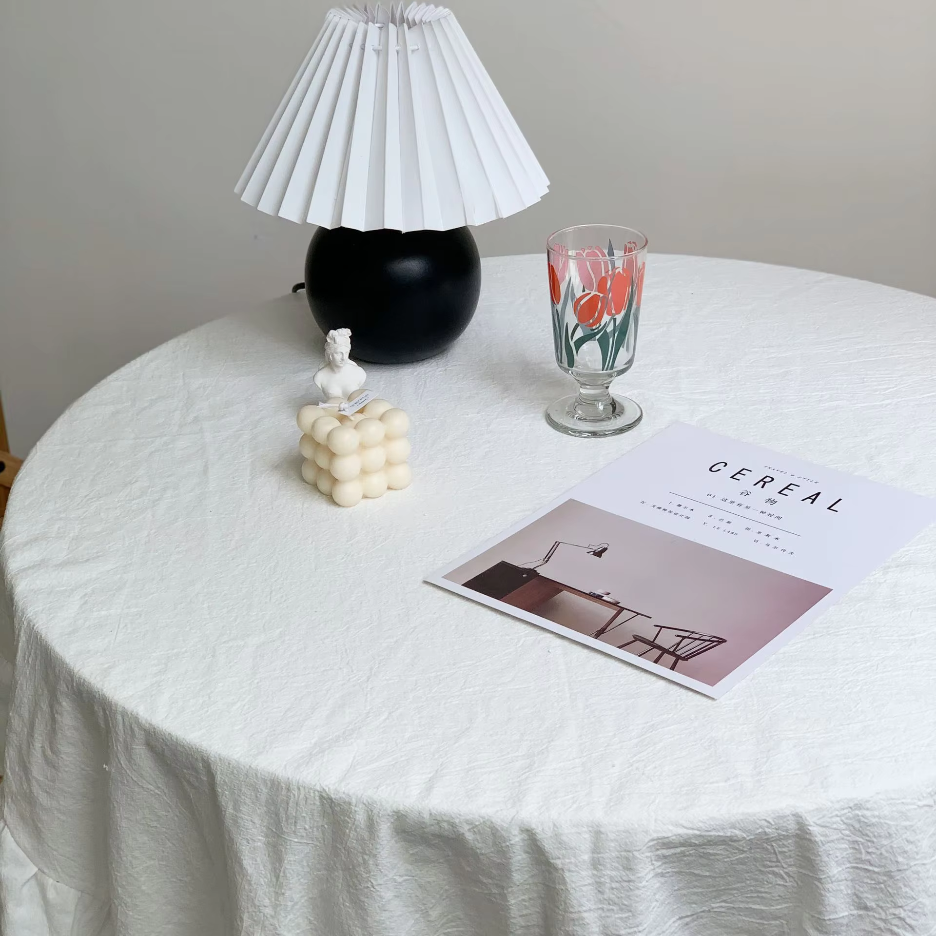 Ruffled Lace Tablecloth