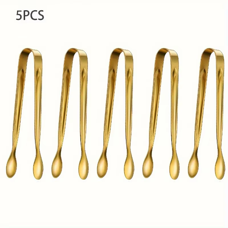 Gold Mini Serving Tongs