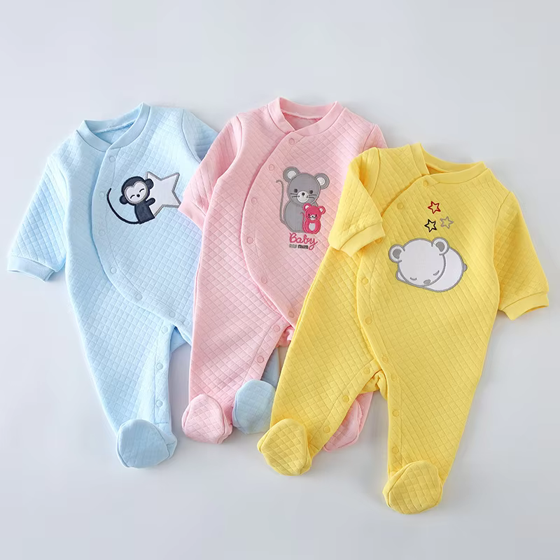 Cotton Baby Footie Romper – Style 3 from Yibebe on AliExpress