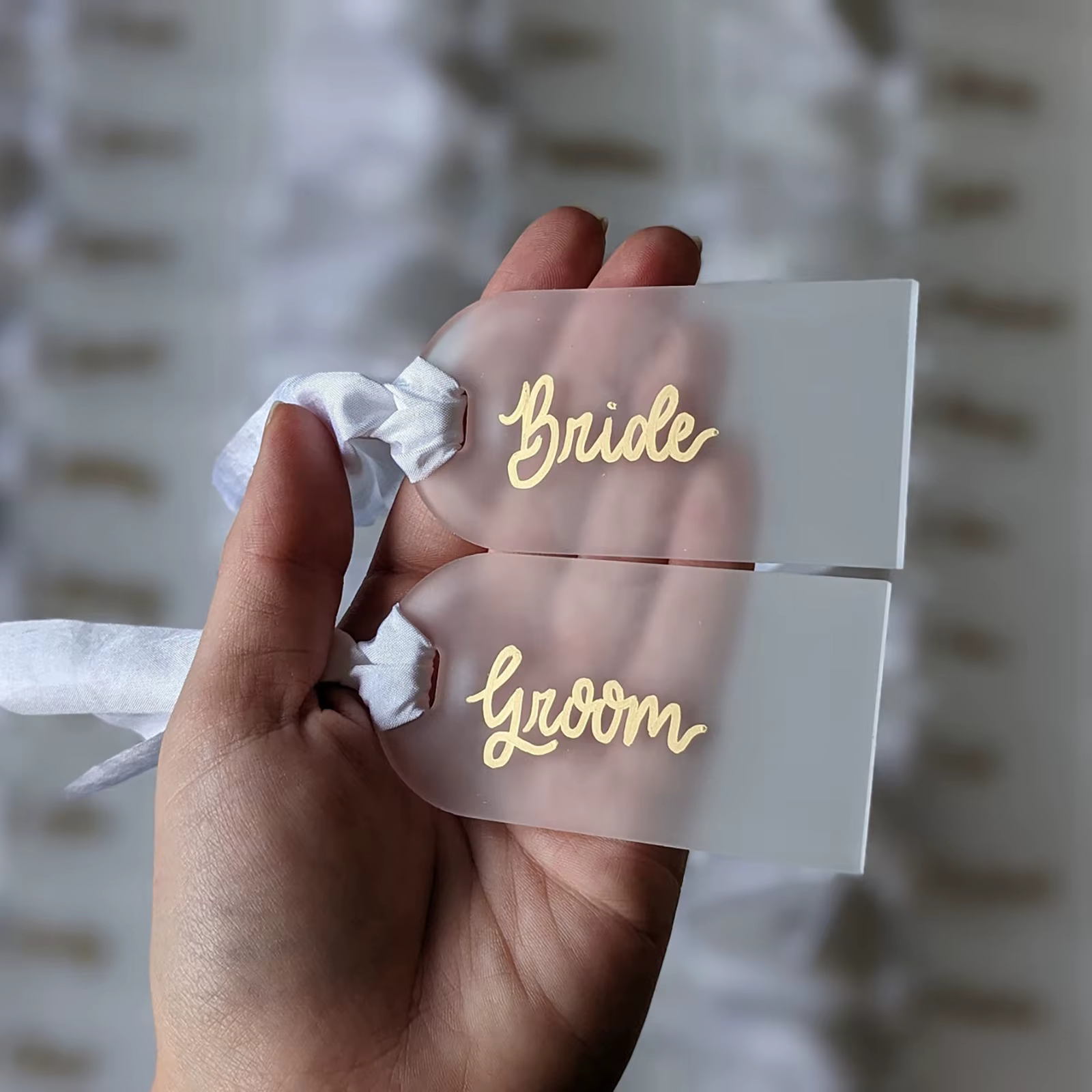 Frosted Acrylic Name Card Set