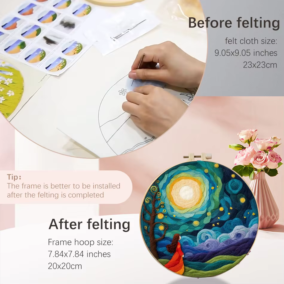 Wool Felting Picture Kit