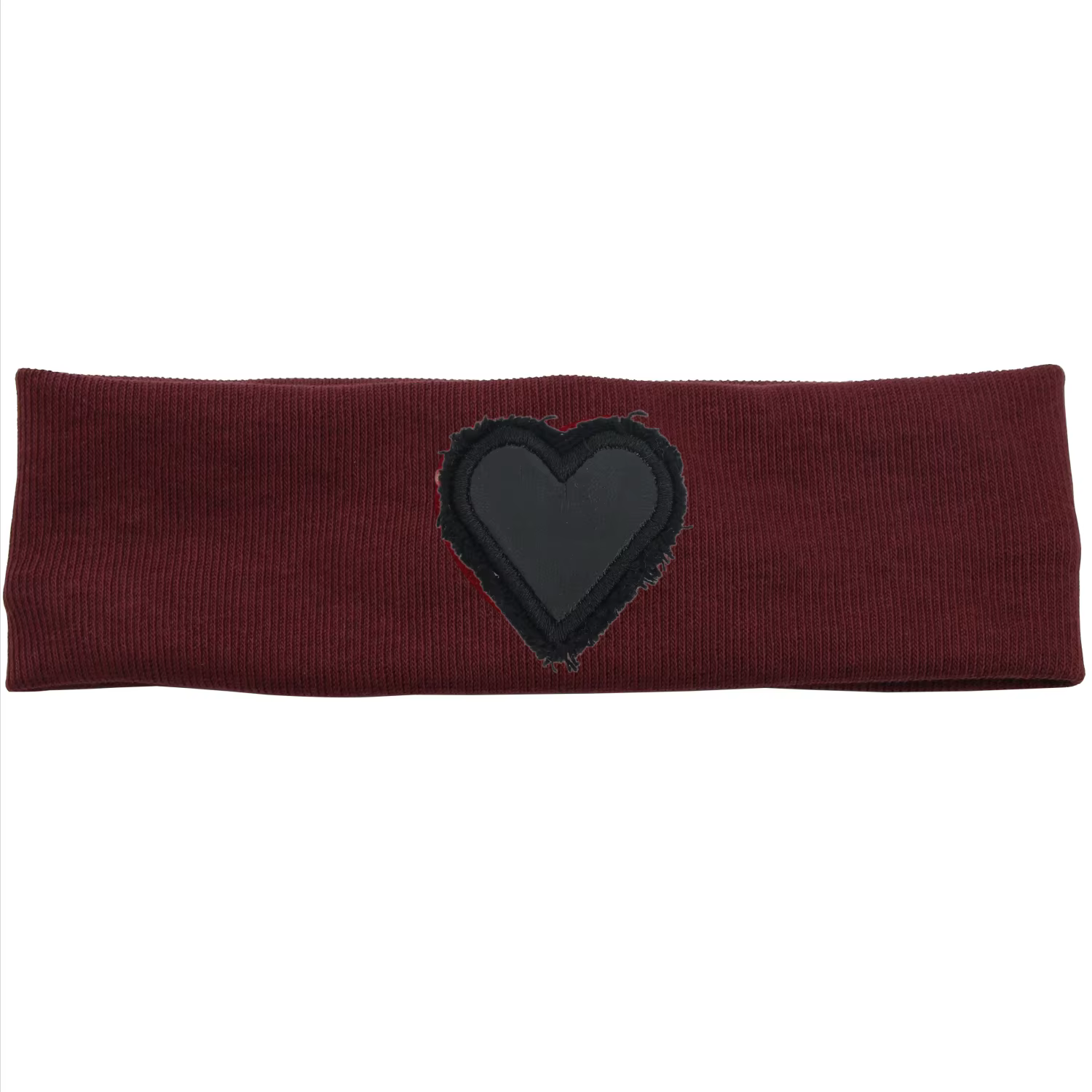 Heart-Patch Cotton Headband
