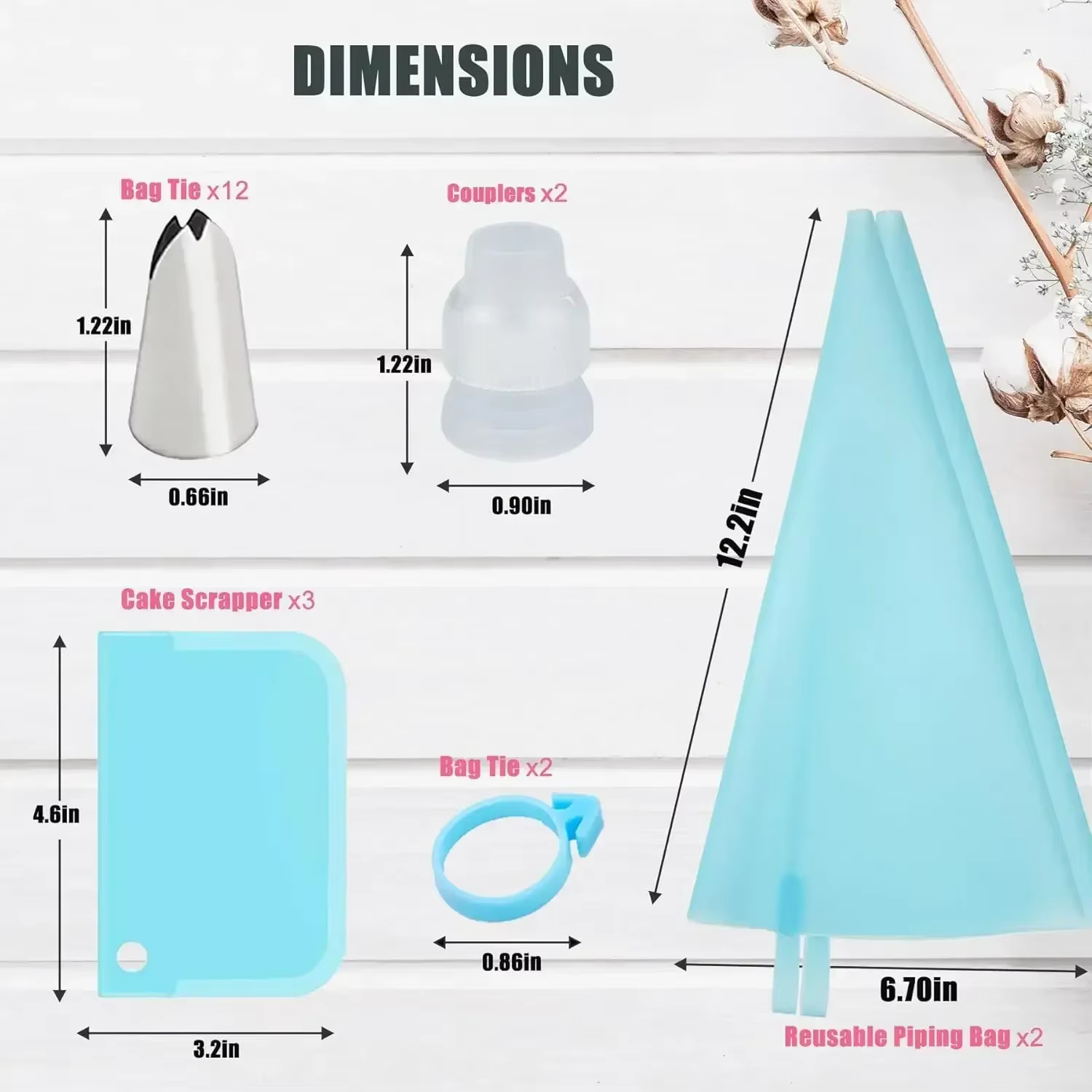 Reusable Silicone Piping Bags