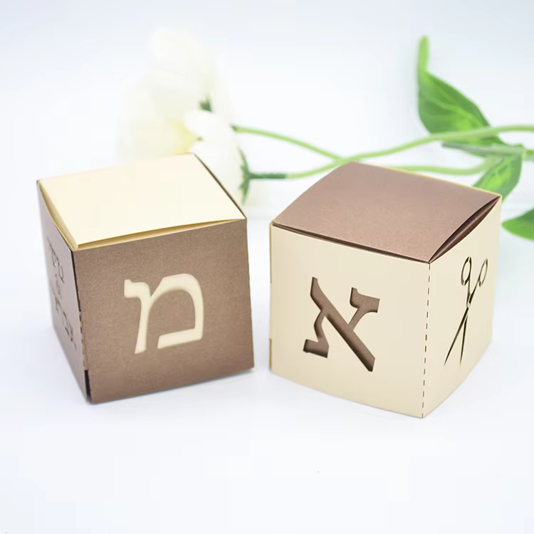 Tzitzit & Scissors Kippah Favour Boxes