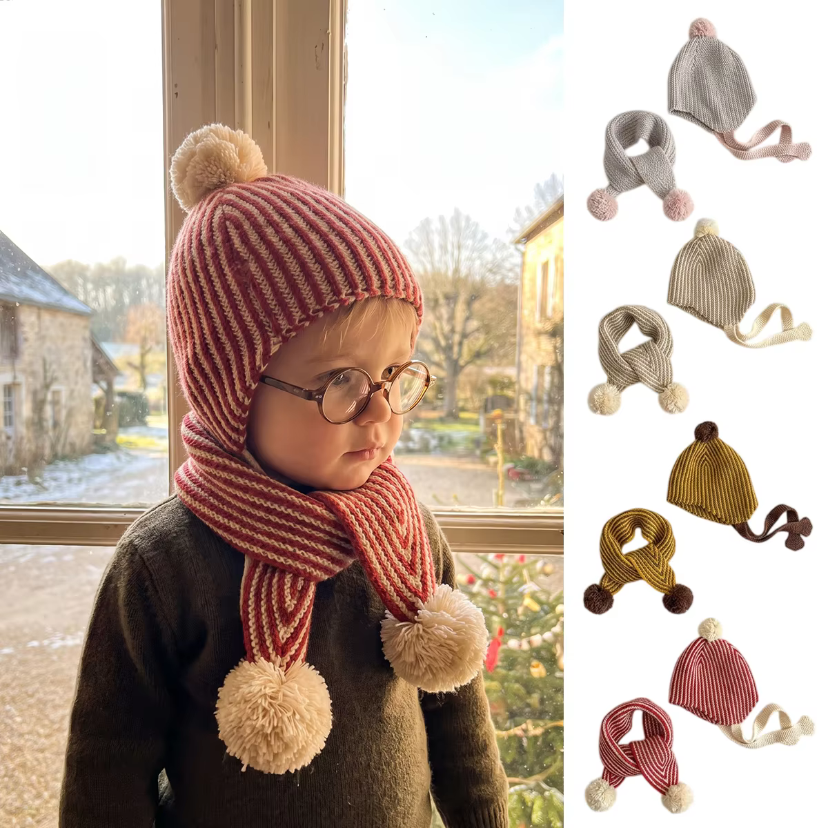 Knitted Hat & Scarf Set – Lilvelle find