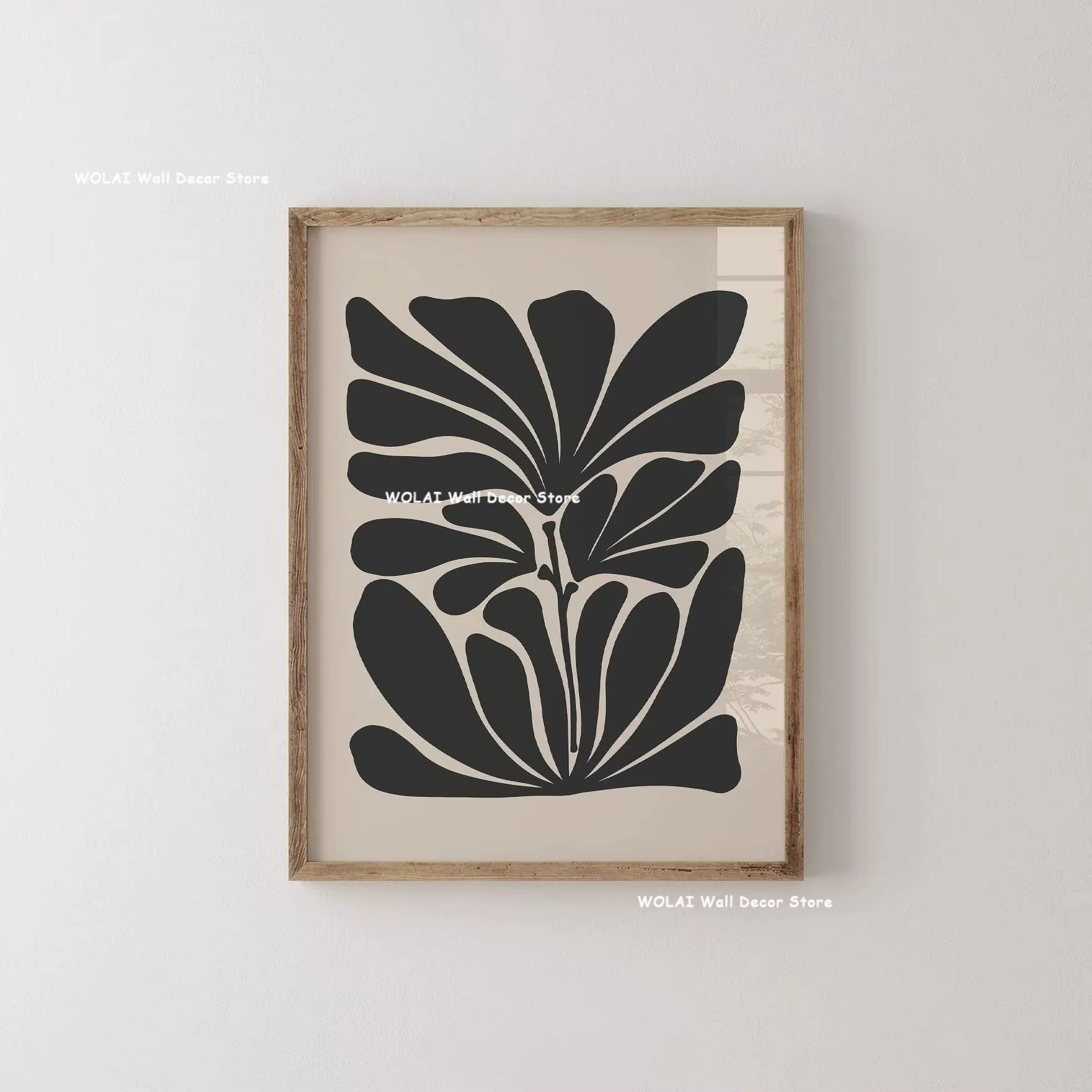 Abstract Plant Line Art Print