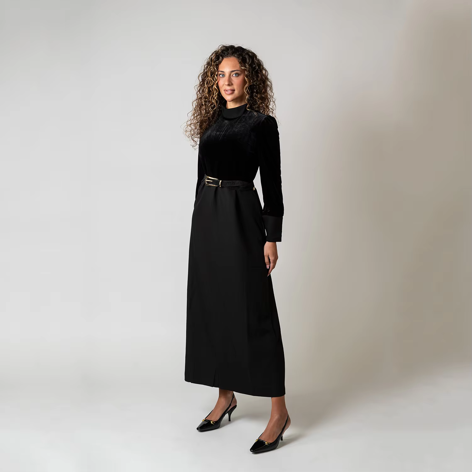 Velvet Patchwork Dress