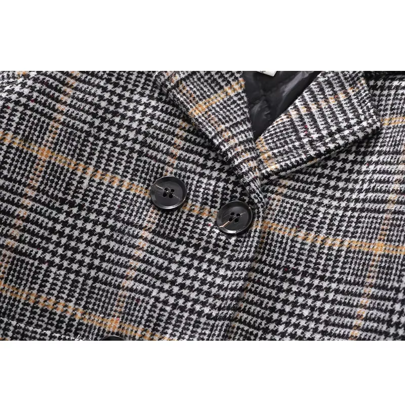 Boys' Plaid Long Trench Coat