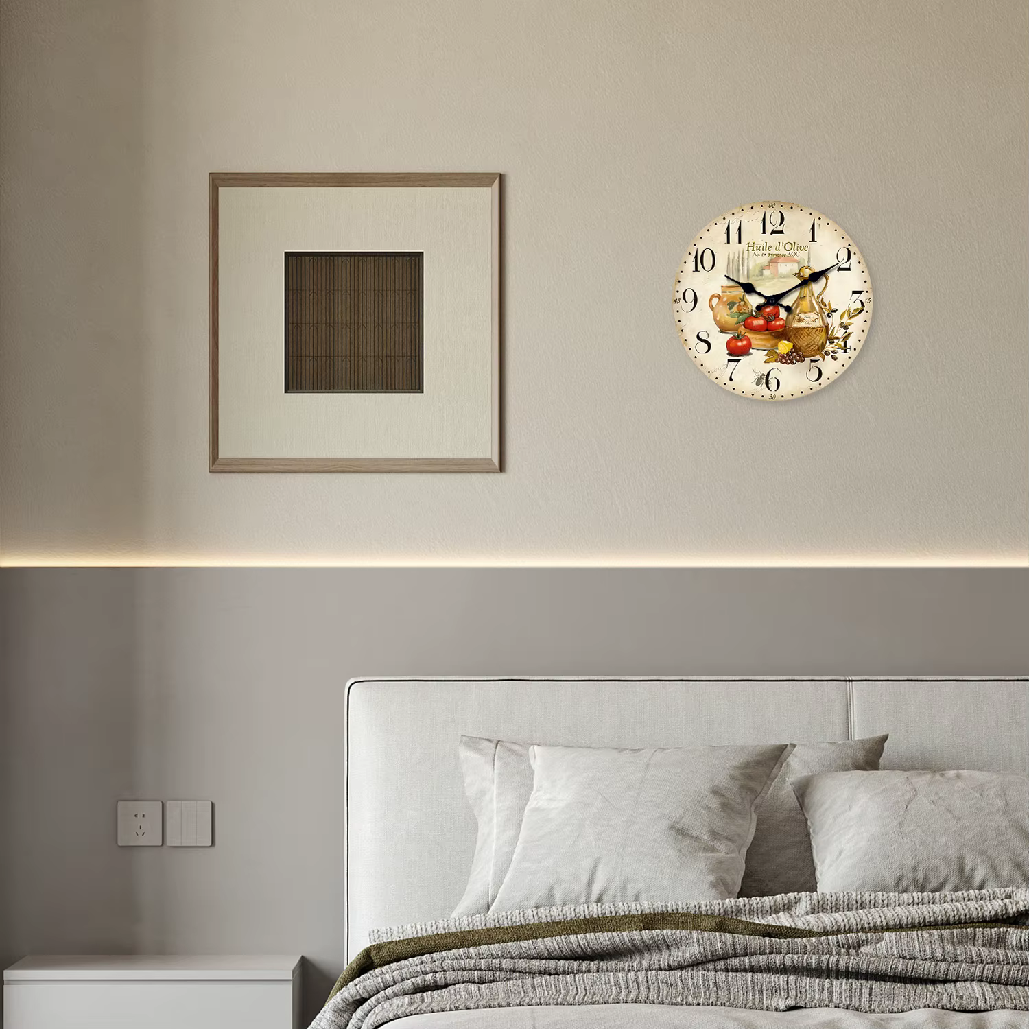 Provence Vintage Wooden Wall Clock