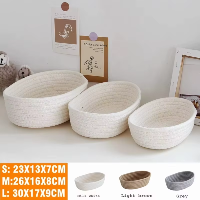 Nordic Cotton Rope Woven Storage Basket