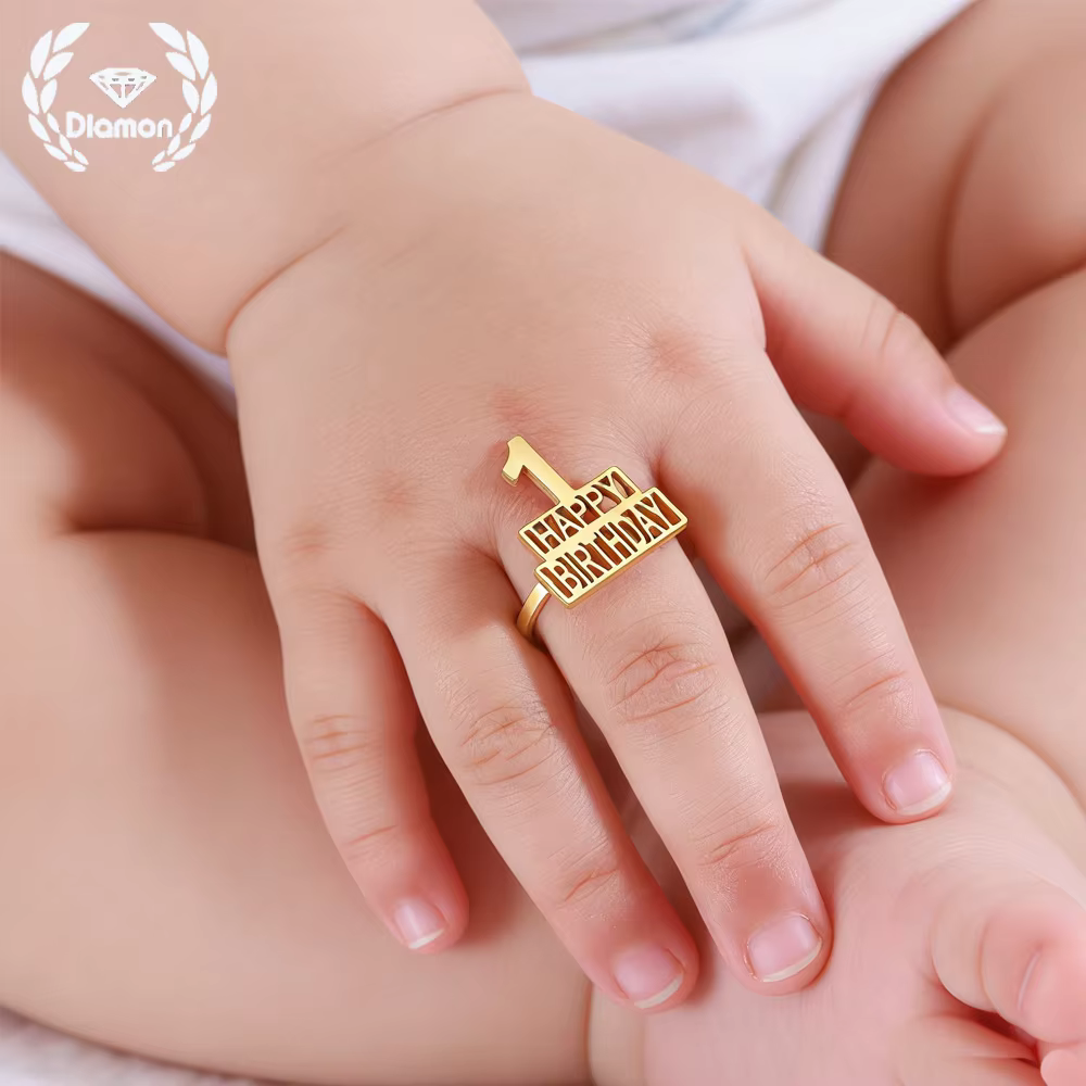 Personalised Children's Name Ring