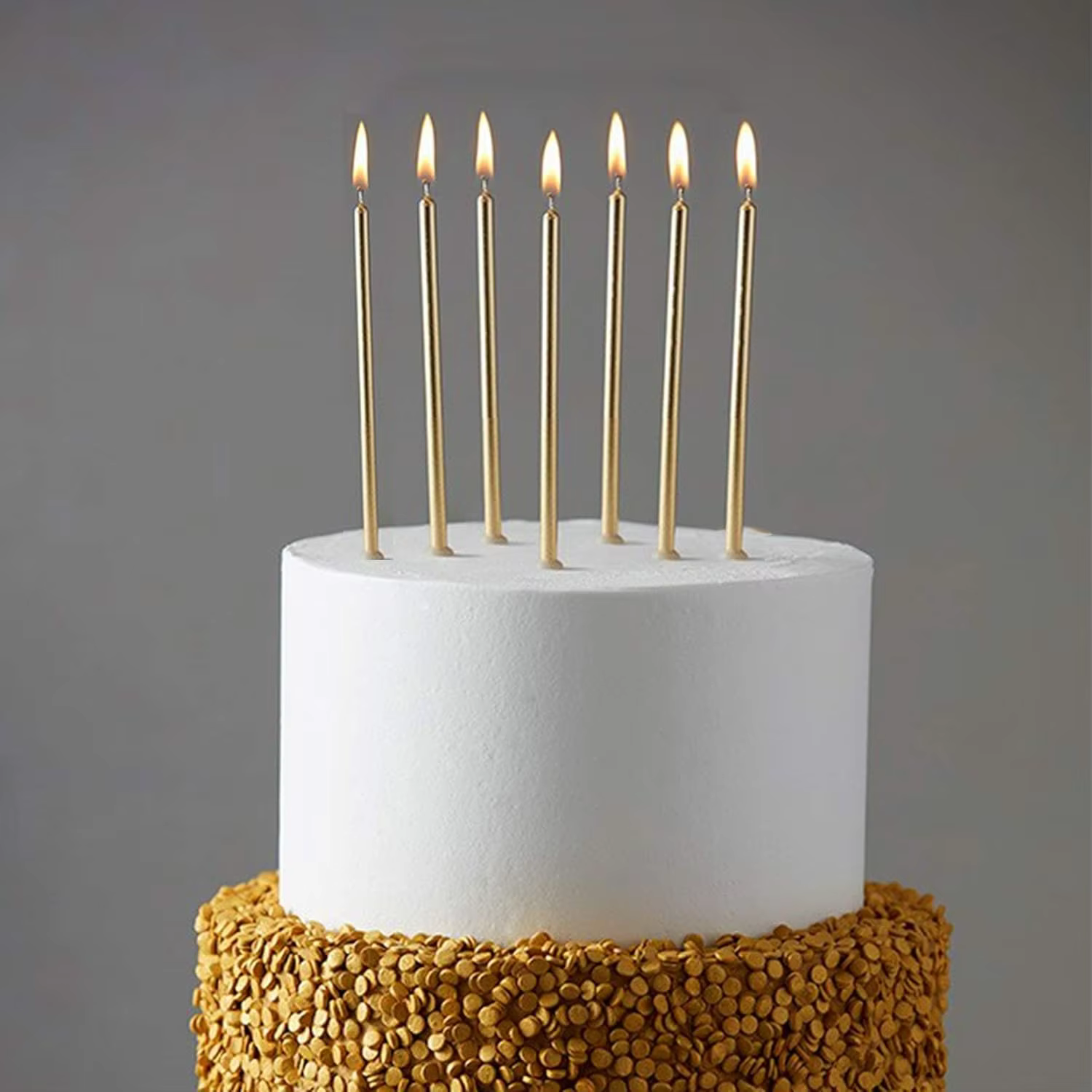 Long thin metallic candles – Lilvelle Chanukah party finds