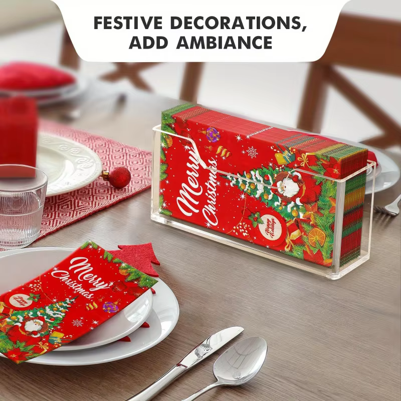 Clear Acrylic Tissue & Napkin Holder