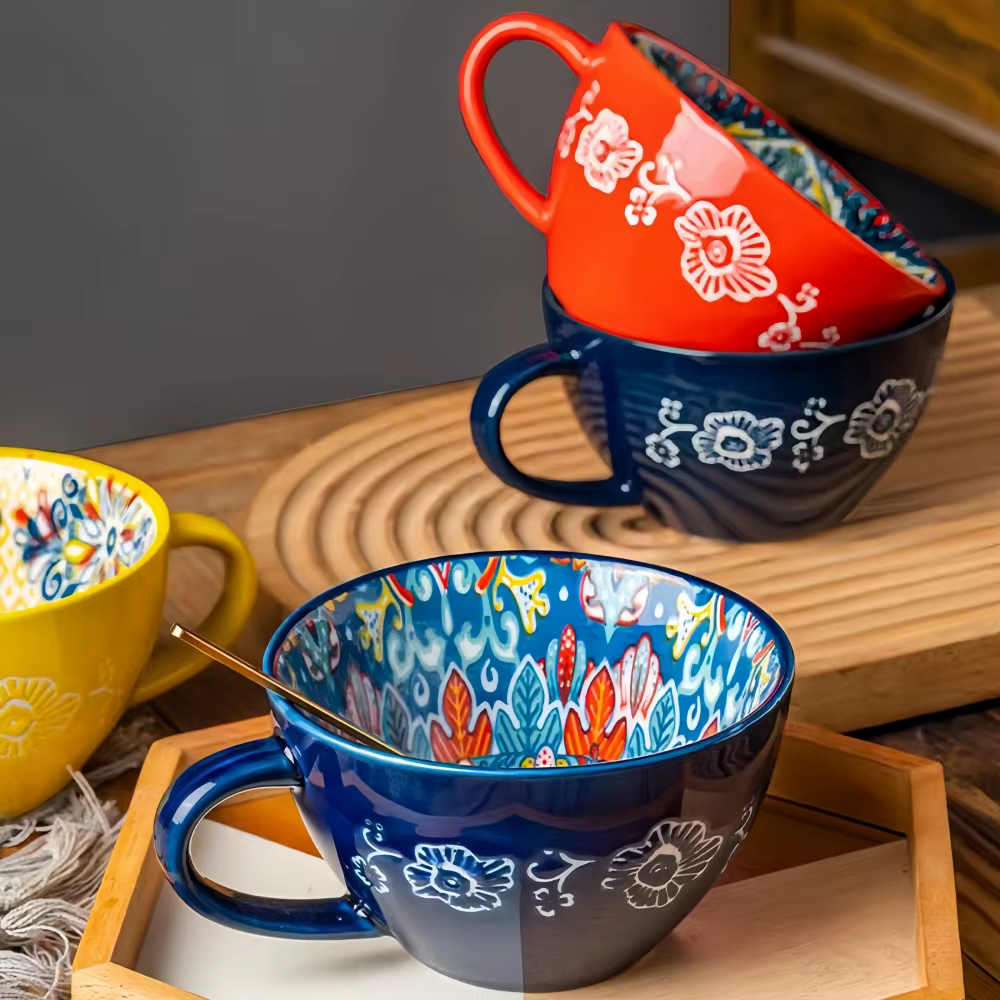 Bohemian Stoneware Tea Mug