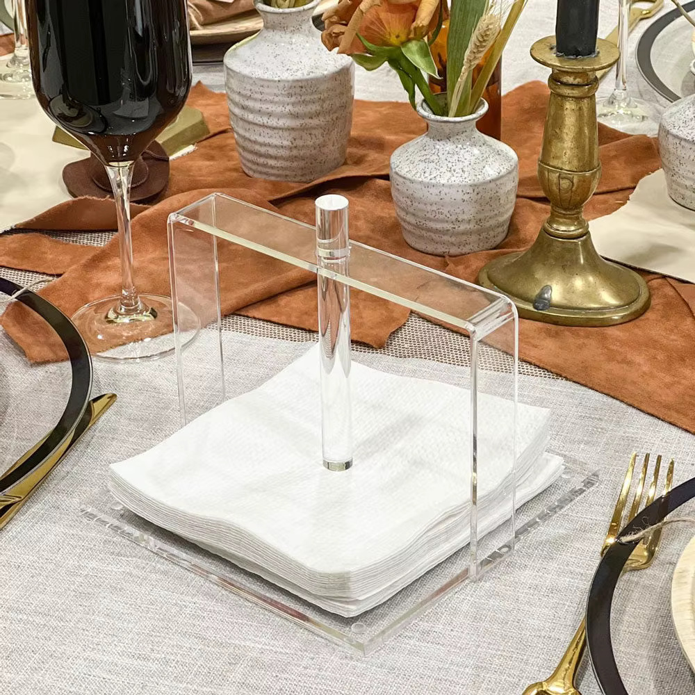 Clear Lucite Napkin Holder