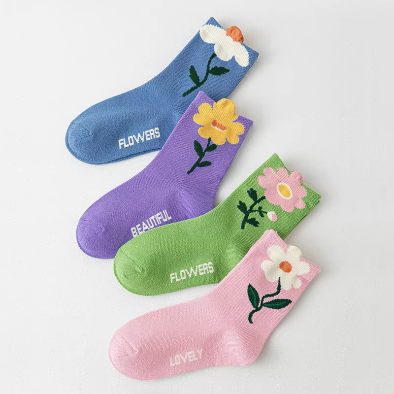 Flower Pattern Socks