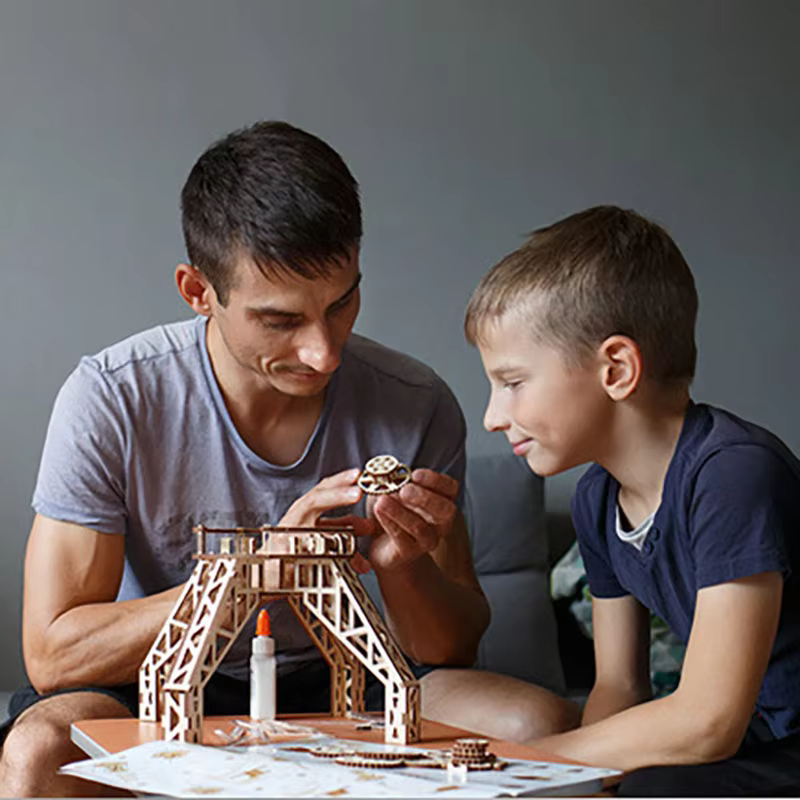 Wooden 3D Robot Puzzle