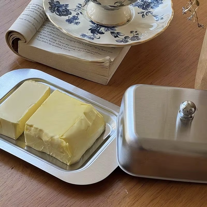 French Butter Dish with Lid