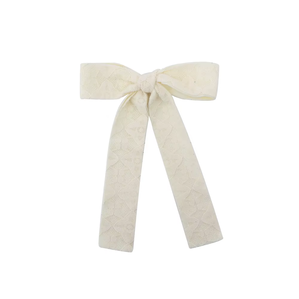 Plush Lace Hair Bow Clips Large Hair Clip