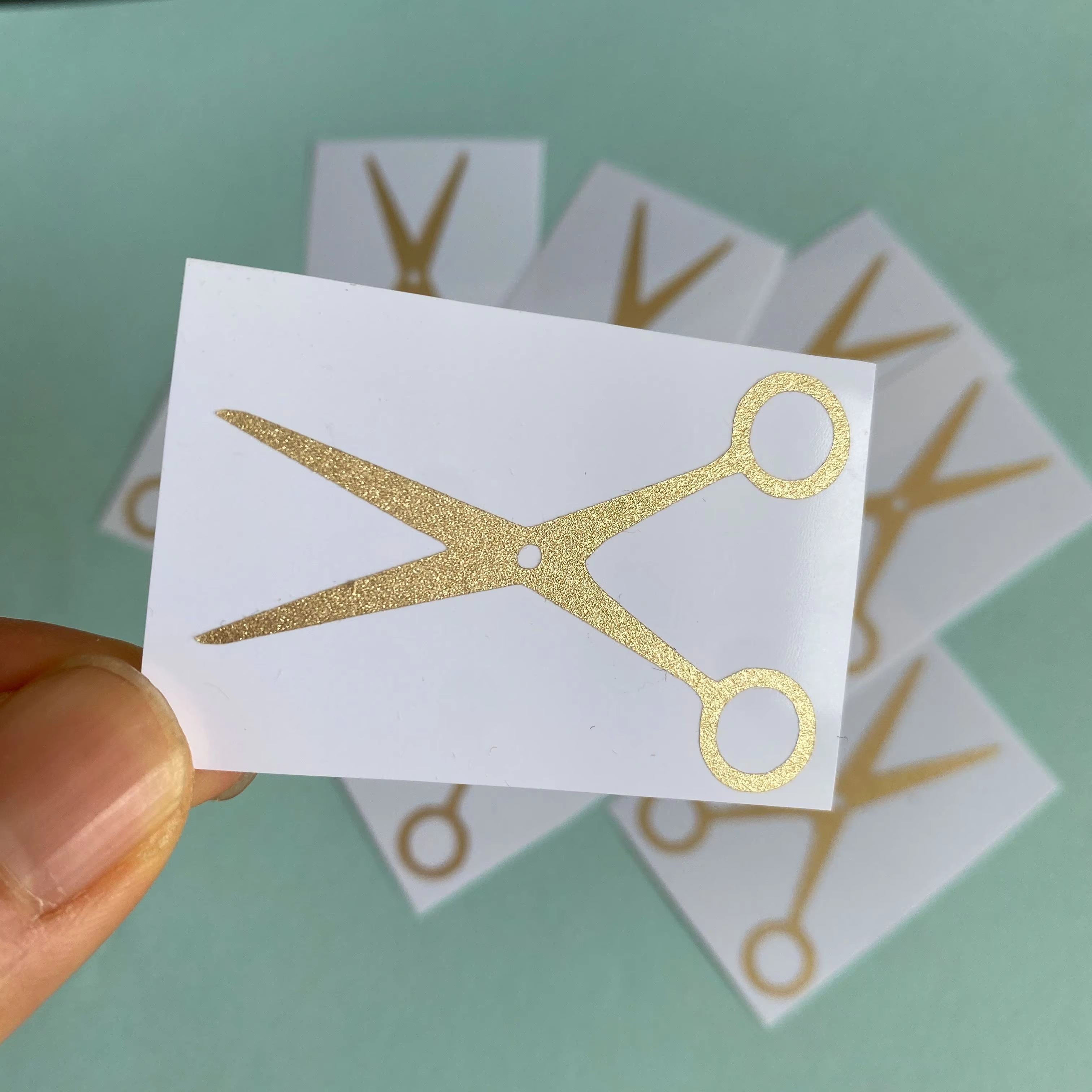 Gold Scissors Upsherin Stickers