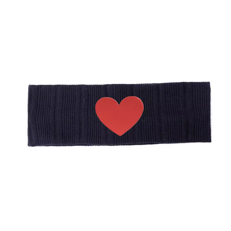 Chenille Heart Patch Headband