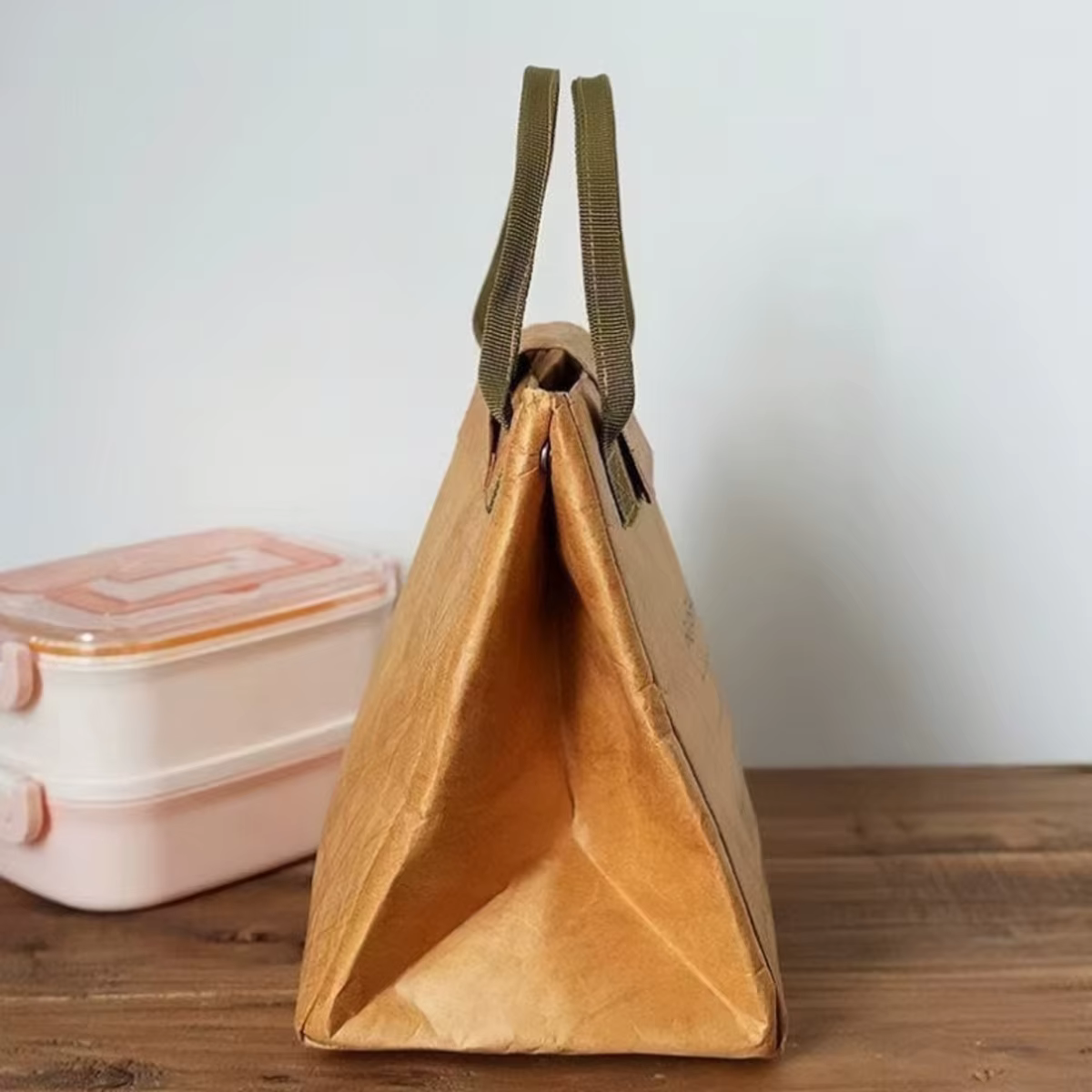 Personalised Kraft Insulated Lunch Bag