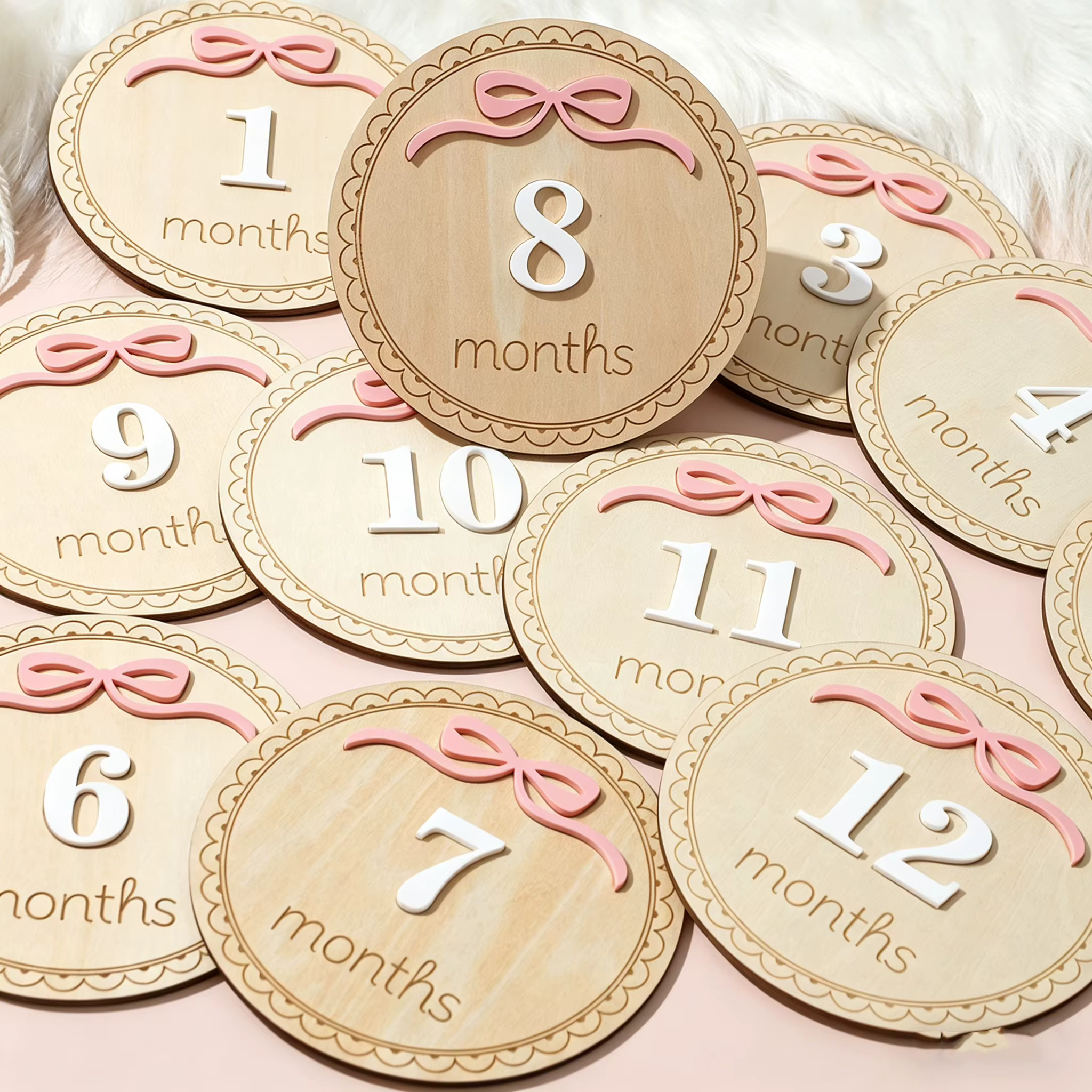 Wooden Milestone Discs