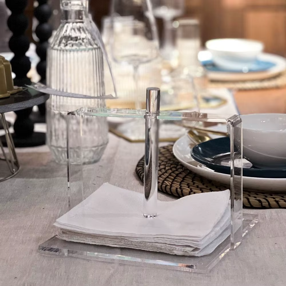 Clear Lucite Napkin Holder